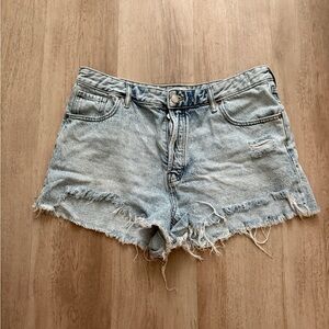 PacSun Light Blue Distressed Jean Shorts